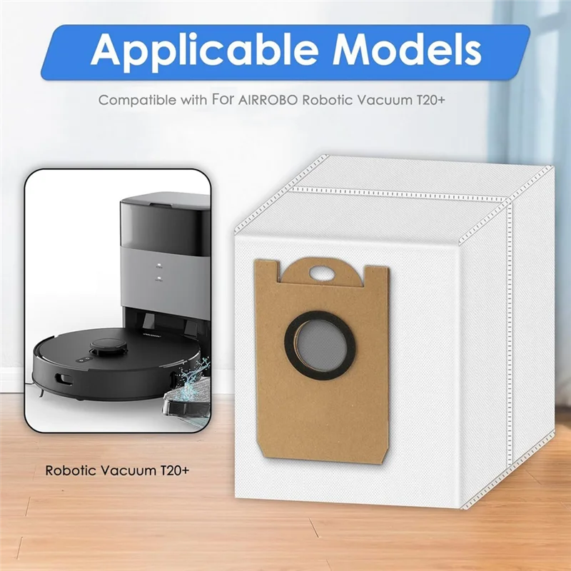 Peças de reposição do saco de pó para airrobo t20/proscenic m7 pro/m8 pro/uoni v980/viomi s9 acessório de vácuo-clim