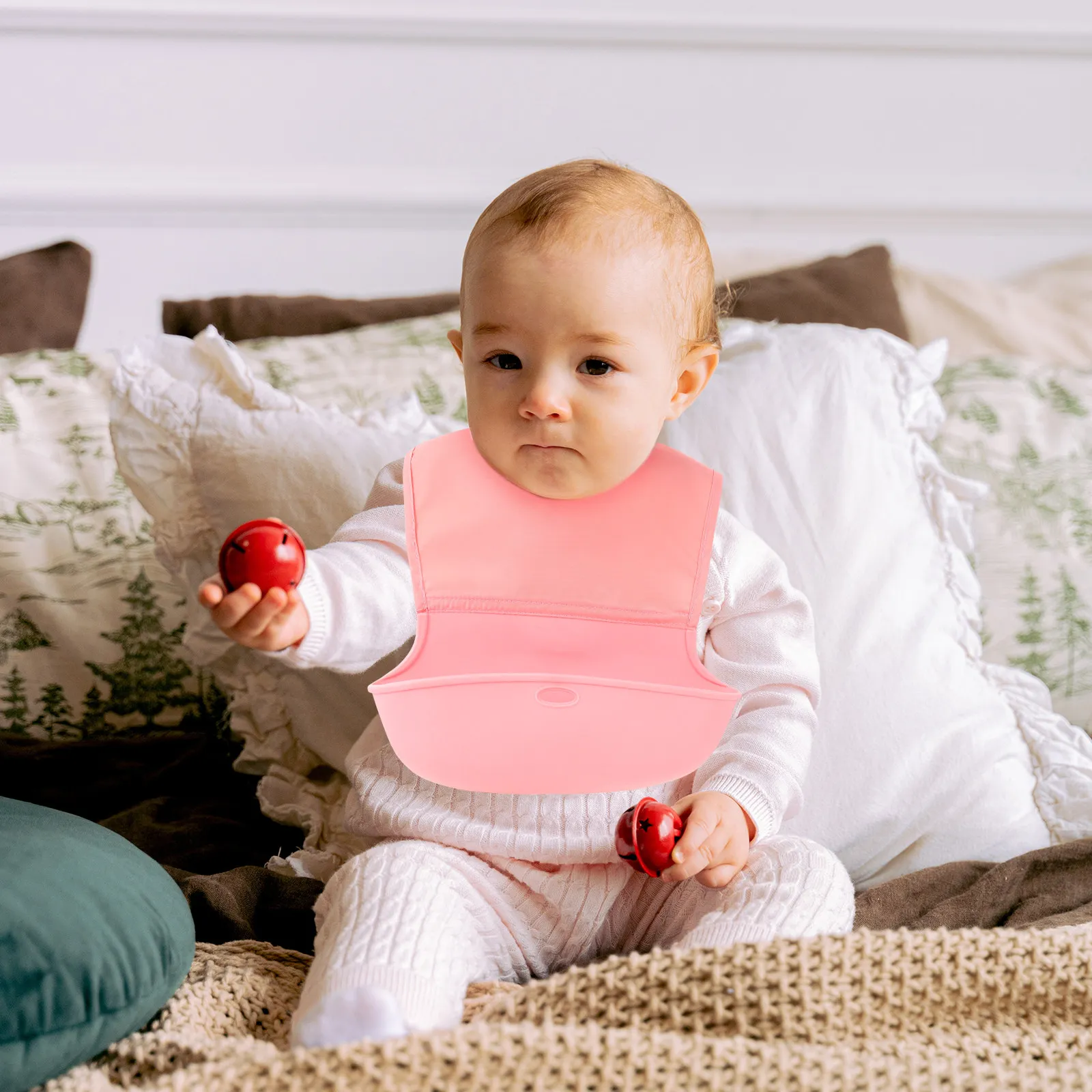 

1Set Waterproof Soft Baby Bib Lightweight Comfortable Washable Eating Bib for Infant Feeding Toddler Dining Stain Protection