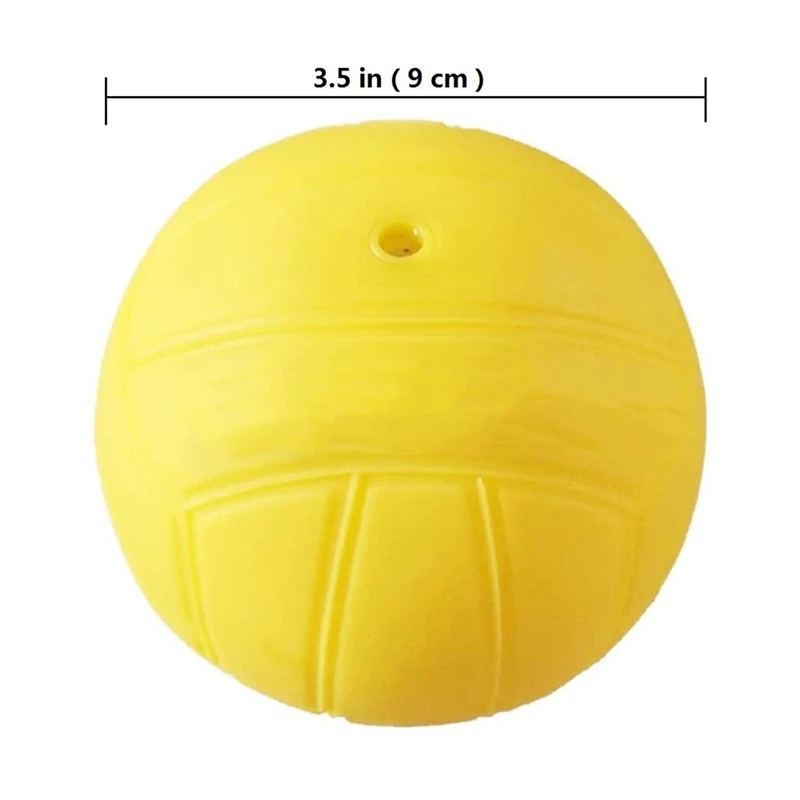 Viminston Roundnet Game Ball Replaceable Competitive Balls Mini Volleyball 3-Pack With Pump