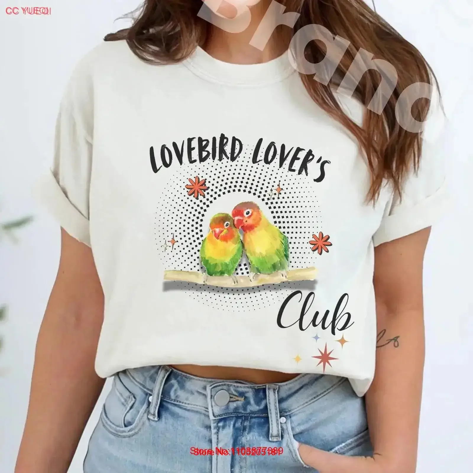 

Клубная футболка Lovebird Lover's, круизный каламбур в стиле ретро, винтажный птица, уникальный милый топ для любителей животных мамы, винтажный стираный топ