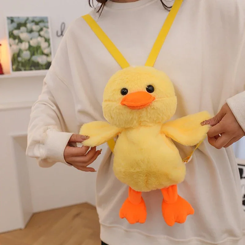 子供のバックパック黄色のアヒルぬいぐるみバッグかわいいバックパック多用途漫画バッグデザイナーバッグ母子供バッグ女の子のための