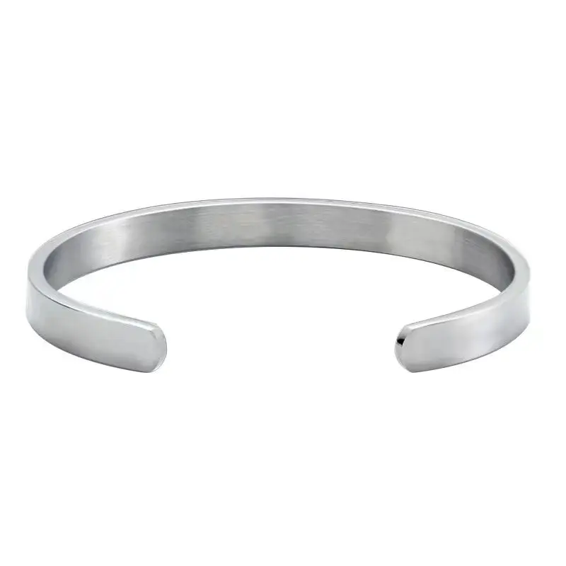 Titanium steel material with slogan bracelet, high-end feel, washable and non fading couple bracelet gift