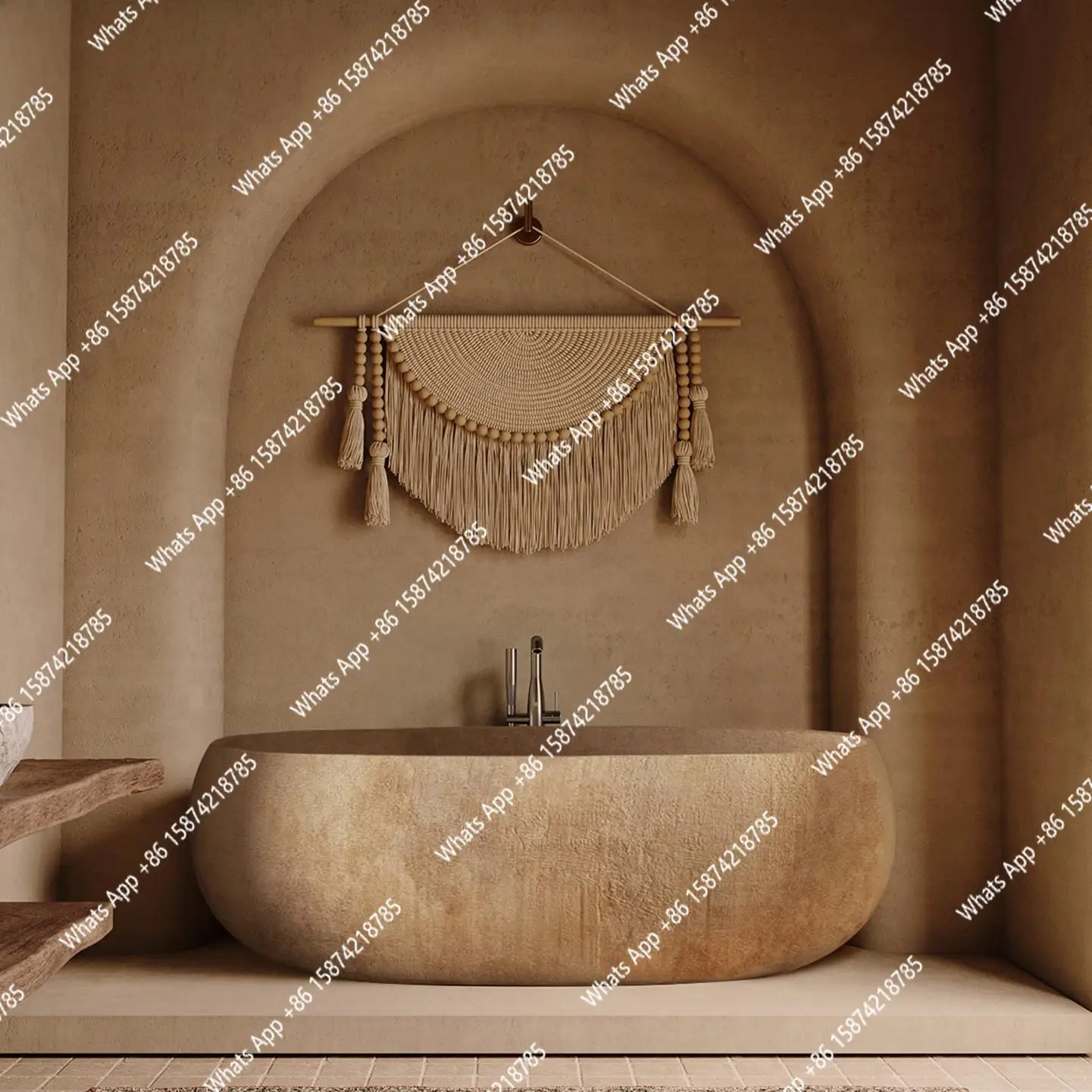 J Retro Oval Bathtub, Compact Freestanding Soaking Tub For Every Space, Heat Retention & Easy Clean, Body Contour, Customizable