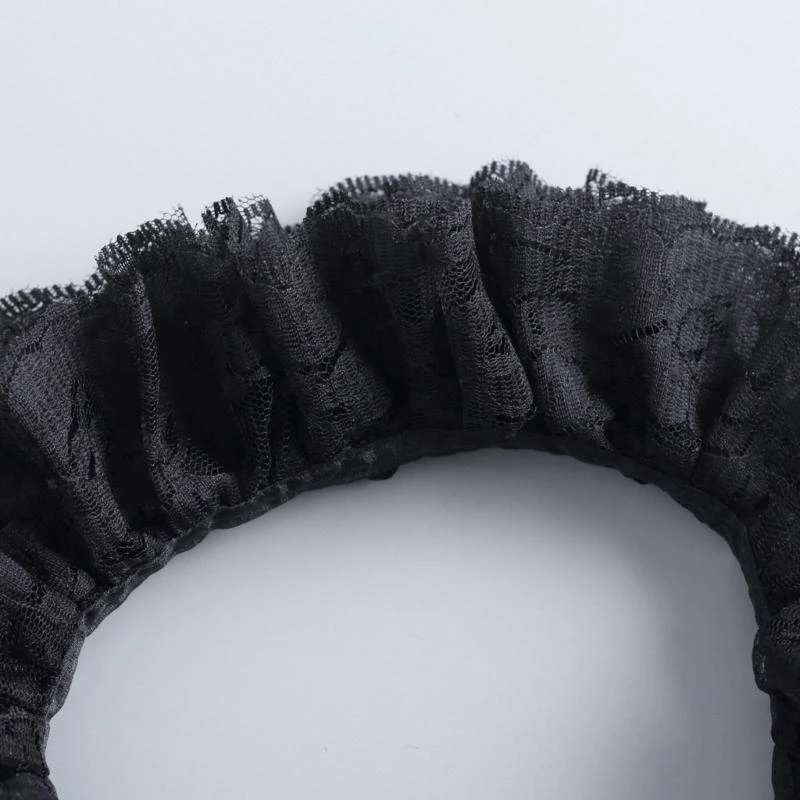 31BF Retros Lace Decorative Collar Detachable Ruffle Collar Make Up Evening Collar