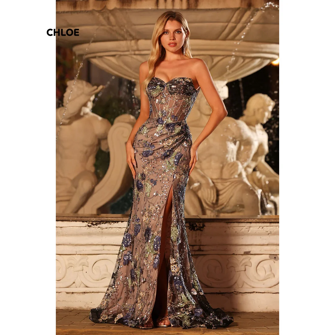 

Chiffon Women's Evening Dress for Elegant Party Sleeveless Formal Occasion Dresses for Special Occasions Customized Mermaid Prom