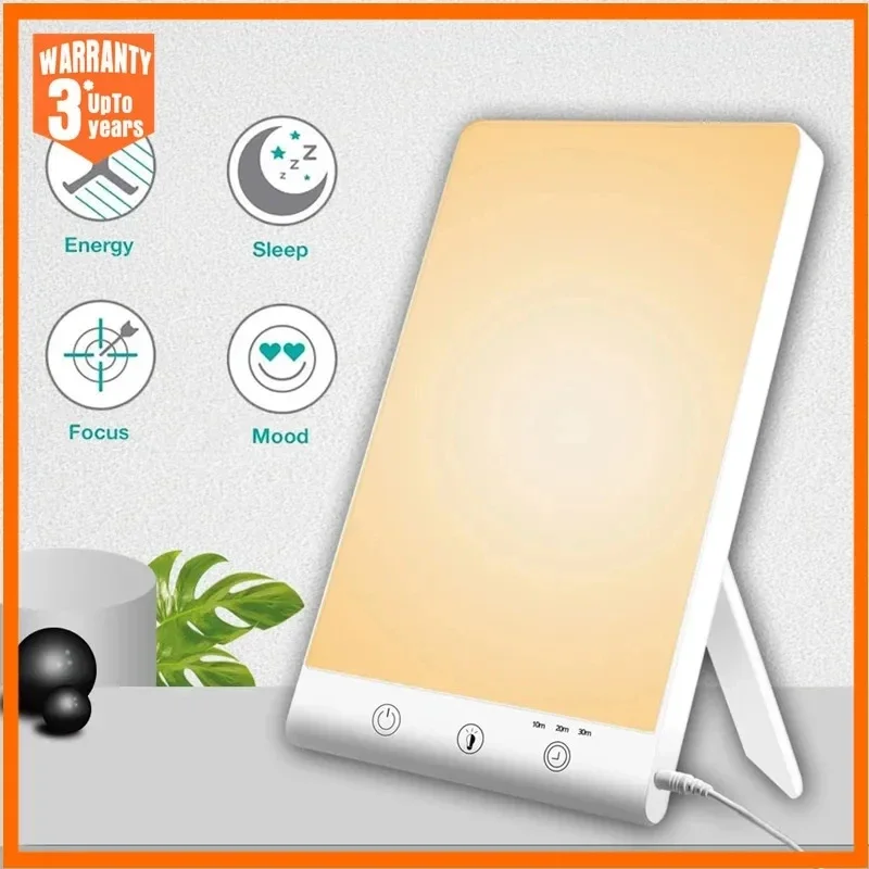 

12000 люкс светодиодный SAD Light дневной свет терапевтическая лампа 3200k Happy Mood Light сенсорный светильник с регулируемой яркостью для зимы антидепрессионный светодиодный ночник V