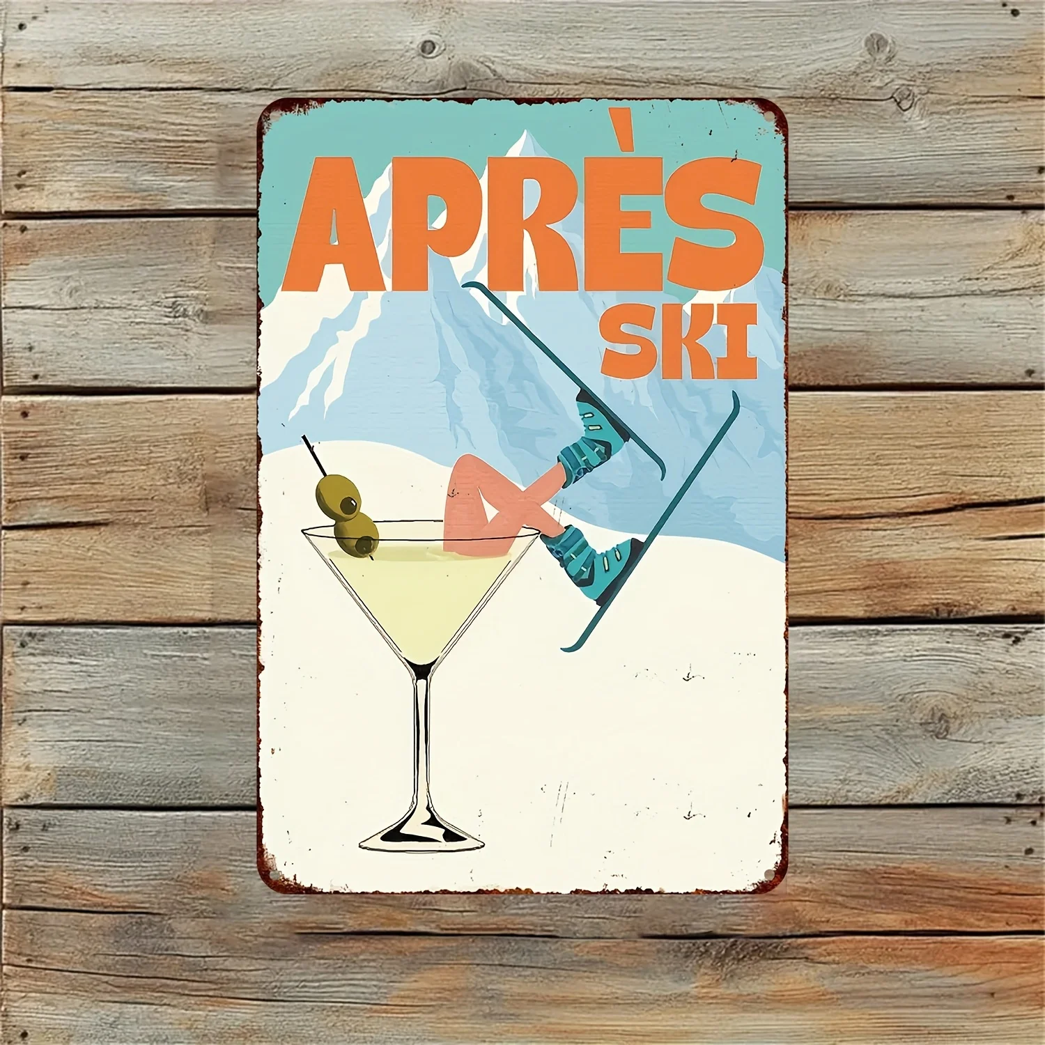 Retro Ski Wall Art … - image