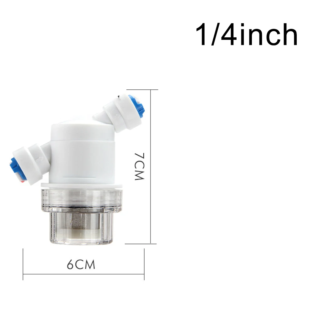 1PCS Mini Quick Connection Filter 1/4in 3/8in Mesh Sand Particles Filter Water Purifier Front Home Garden Connector Garden Parts
