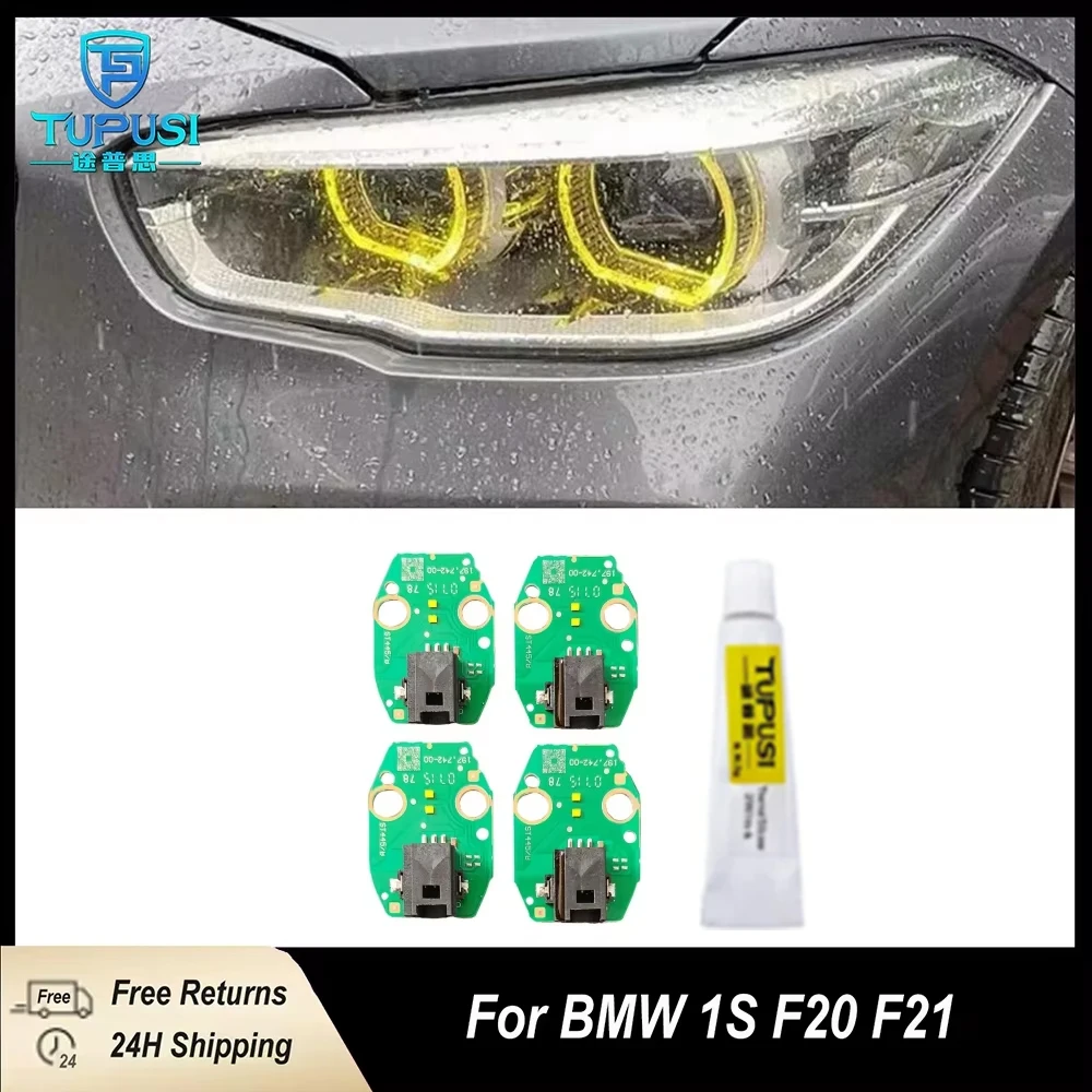 

Yellow Angel Eyes DRL Boards For 2016 2017 2018 BMW 1 series F20 F21 LCI LED Headlight Daytime Running Light 63117428425