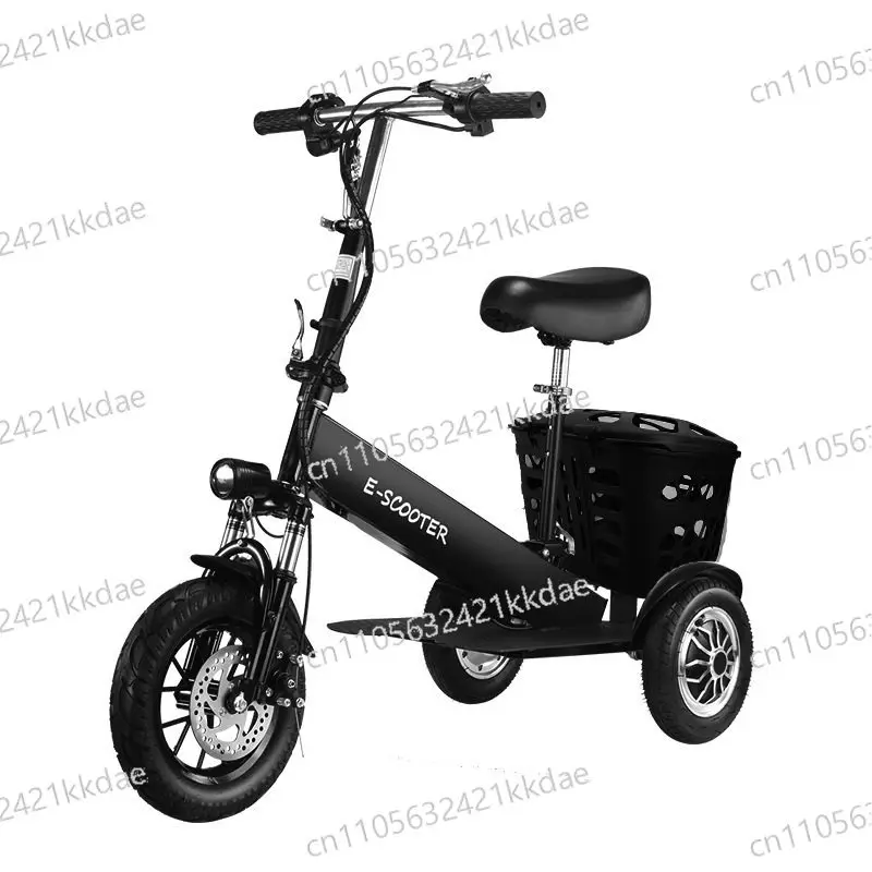 

12-Inch Lightweight Lithium Battery, Electric Small Tricycle,Folding Car, Adult Pick-up and Drop-off, Children's Electric Car