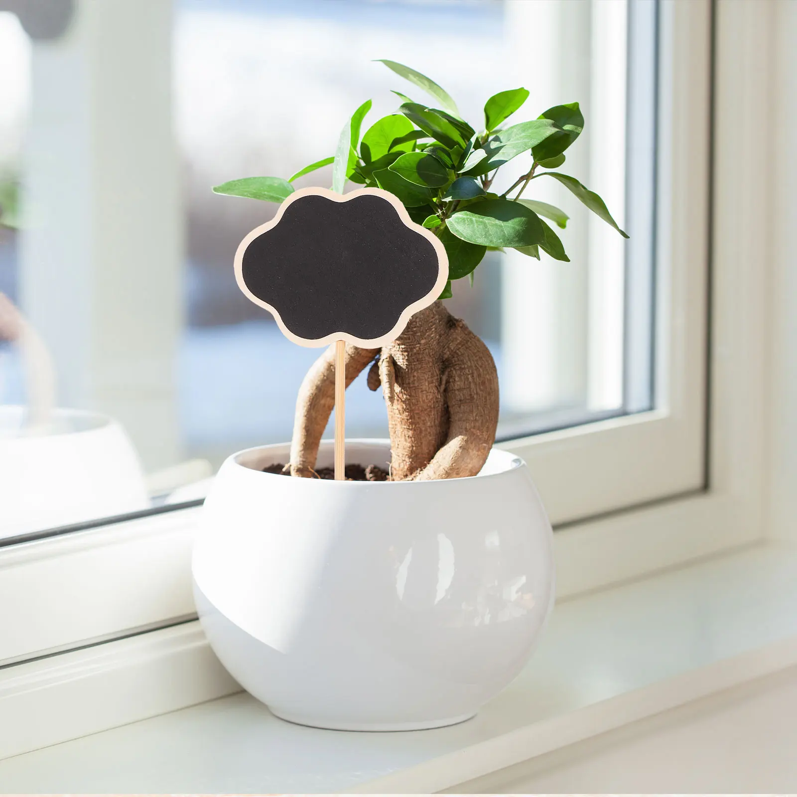 

20pcs Chalkboard Picks Mini Wooden Blackboards For Garden Decoration Plant Tags Diy Message Signs Flowerpot Toppers Gardening
