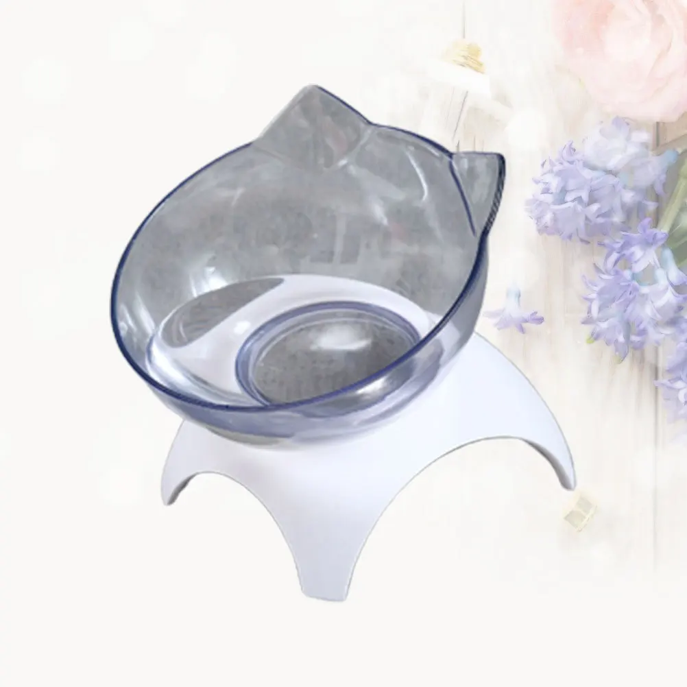 

Cat Bowl Unique Design Anti-Slip Non-Tip Over Thickened Pet Feeder Easy Clean Surface Dog Water Food Container Plastic Pet Bowl