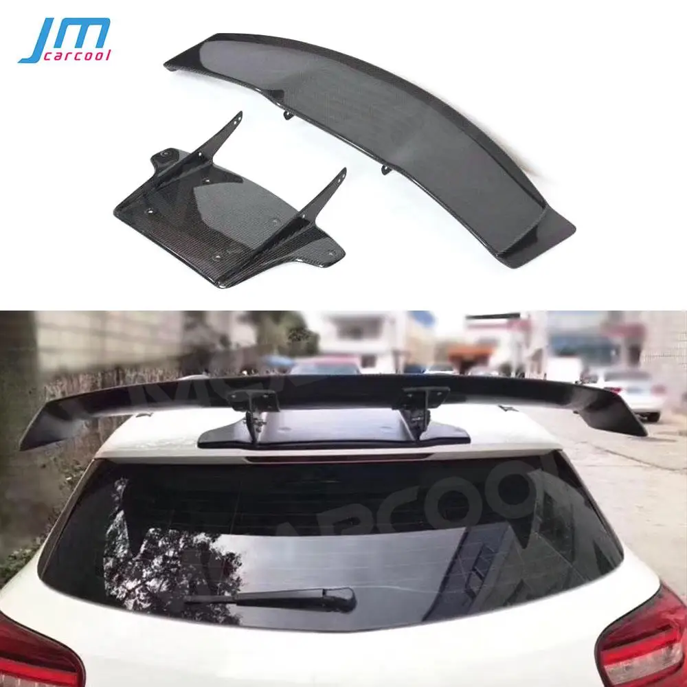 

For Benz W176 A180 A200 A260 A45 AMG 2013-2017 Carbon Fiber Rear Spoiler Roof Tail Wings V Style Spoiler Car Tuning Parts