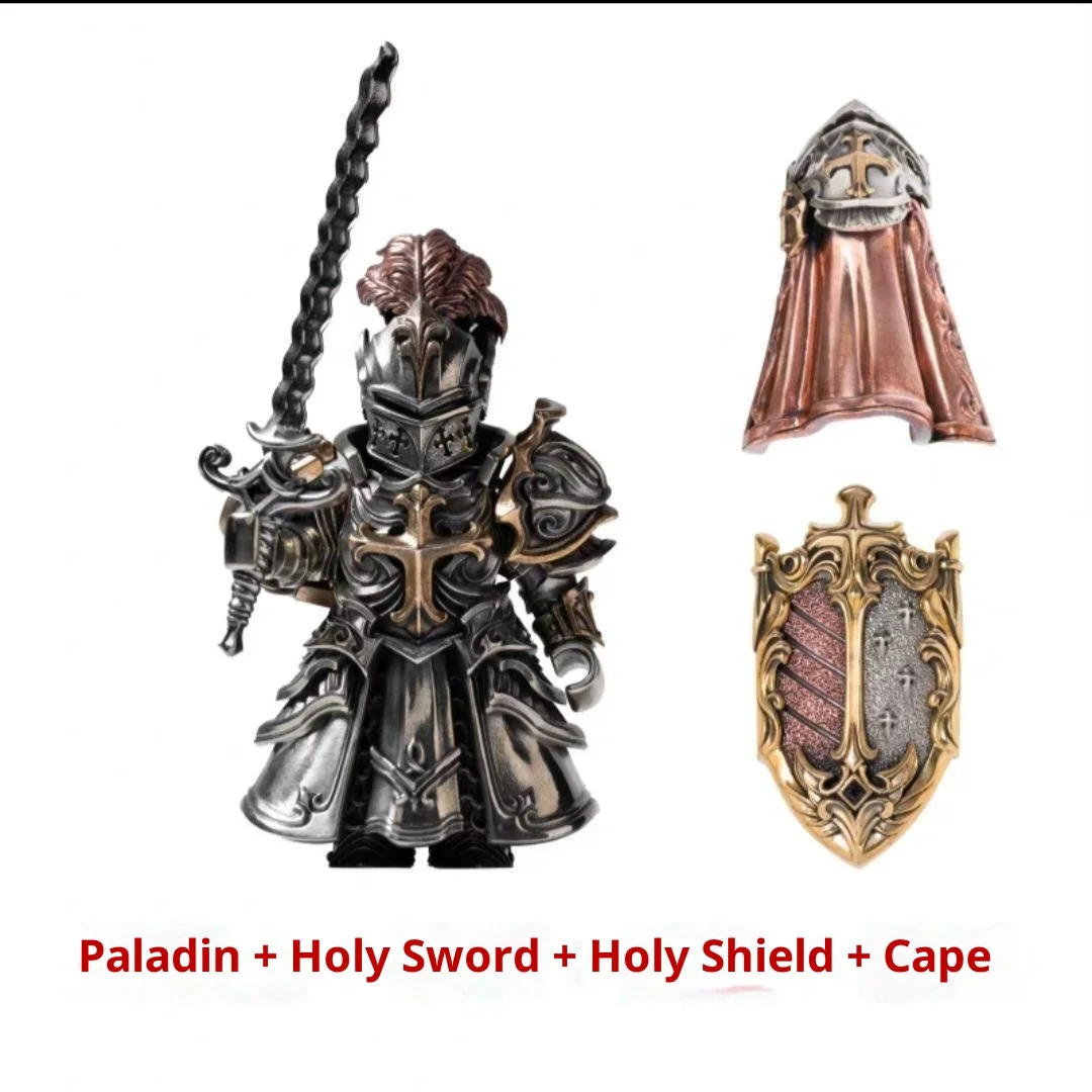 โมเดลโลหะแม่เหล็กถอดประกอบได้ Paladin ของตกแต่งโต๊ะทำงาน จี้ทองแดง ของที่ระลึกสร้างสรรค์เชิงวัฒนธรรม ของสะสม ของเล่นหุ่นยนต์