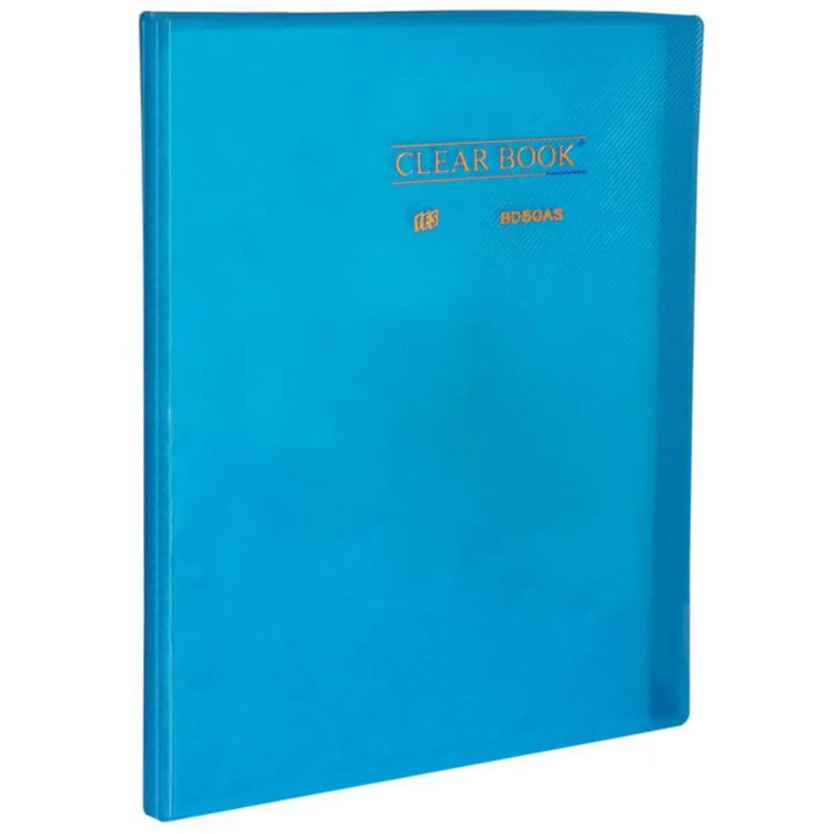 A4 Catalog Folder with 50 Sheets Transparent Plastic Clearbook Yes Blue Crystal Files Examinations