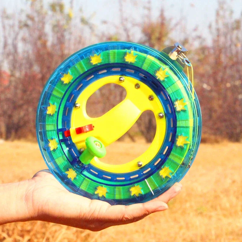 free shipping adults kite reel abs kite wheel flying toys for kids kites string line weifang colorful flying kites reel windsock