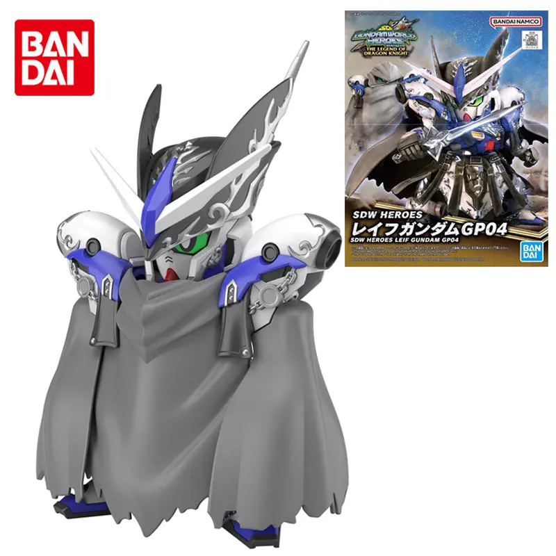 

Bandai Original GUNDAM SDW HEROES LEIF GUNDAM GP04 Joints Movable Anime Action Figure Assembly Model Toys Gifts for Children