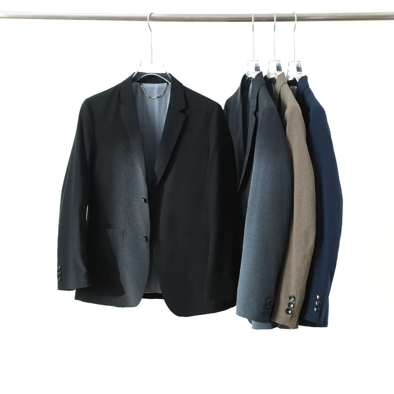 

Coolmax Men's Thin Breathable Anti-Wrinkle Business Casual Suit Jacket Spring Summer Fashion Urban Style Long Sleeve Standard...