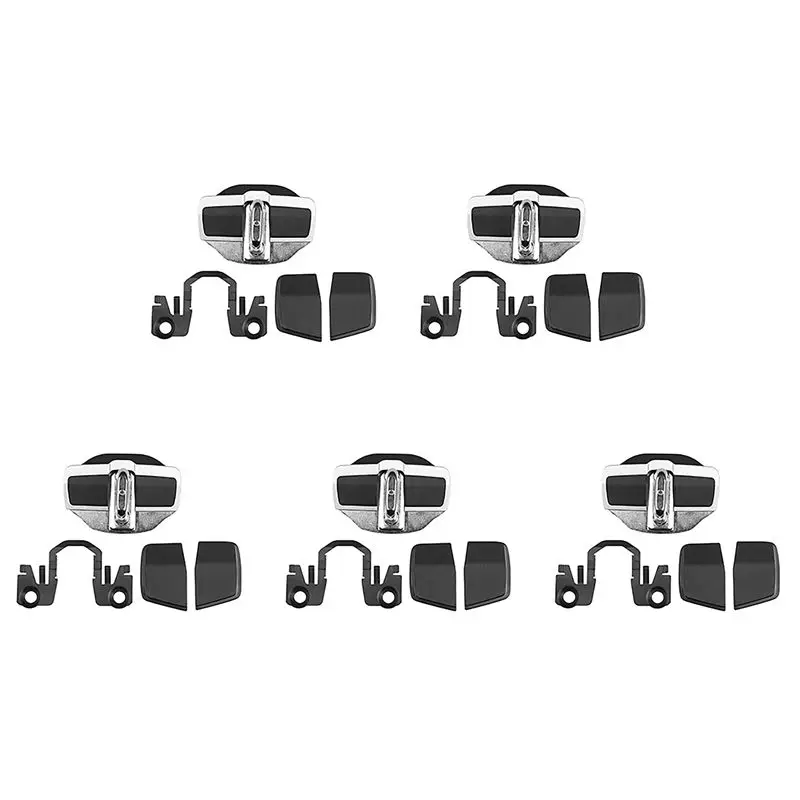 

Authentic 5 Sets TRD Door Stabilizer Door Lock Protector Latches Stopper Covers For Toyota Land Cruiser Alphard Vellfire