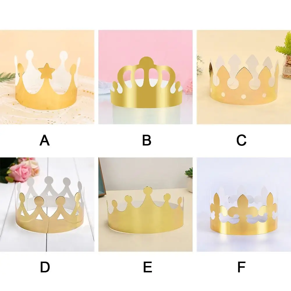 10Pcs/set Kids Children King Crown Adults Birthday Party Celebration Hat Decoration Party Headwear