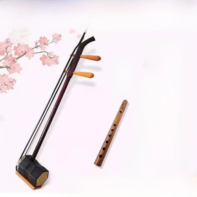 beginner's-erhu-instrument-cylinder-new-player-student-accessories-traditional-chinese-violin-hexagonal-shape-all-wood-constr