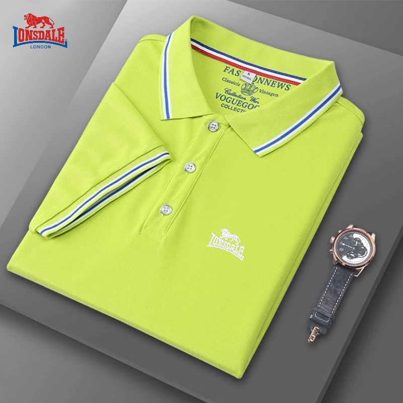 

New men's high-quality cotton short sleeved polo shirt, summer fashion, casual, breathable and versatile top