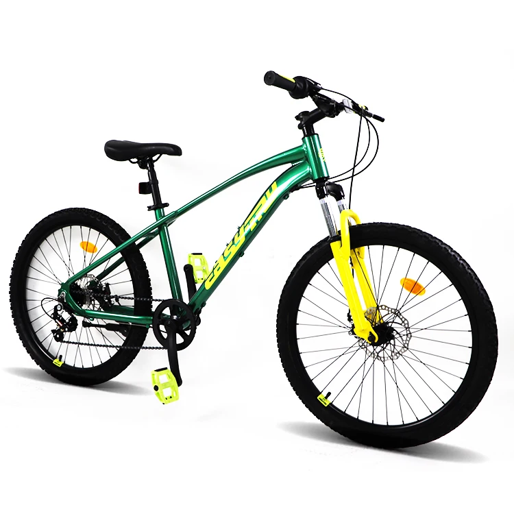 

24-Inch Kid's Mountain Bike with Aluminum Alloy Frame and 7 Speed Disc Brake Steel Suspension Fork