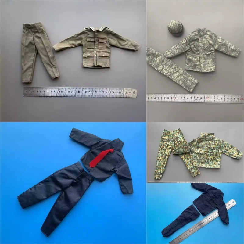 1/6 Scale Action Figures World War II U.S. Military Clothes Pants Various Styles Model for 12'' Toy Soldier Body Decoration