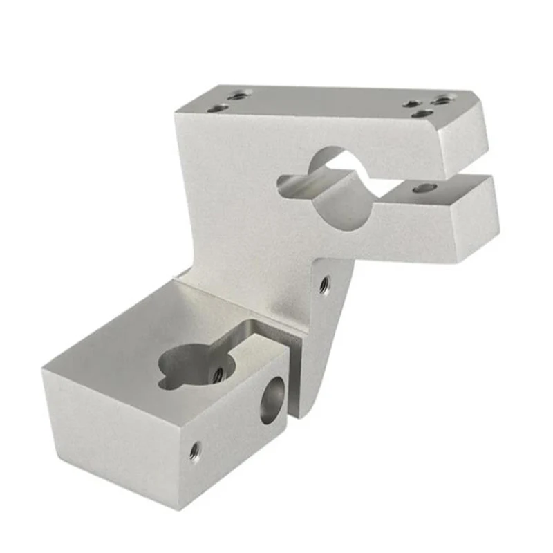 

Custom CNC Machining Support Rod Fix Bracket Connect Aluminum Block