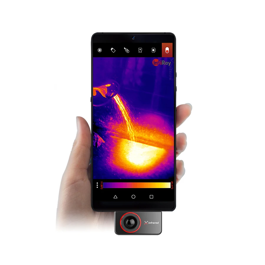 Infiray T3 Pro Thermal imager For Phone Android Type C Resolution 384x288 25Hz  Industrial water pipe inspection infrared camera