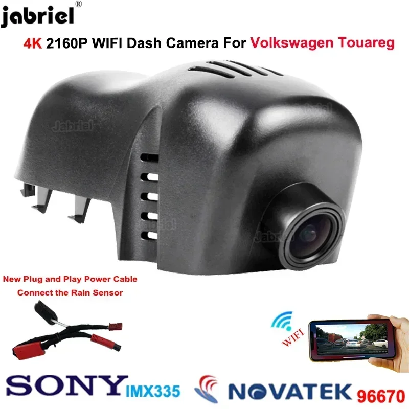 

For Volkswagen VW Touareg 2019 2018 2017 2016 2015 2014 2013 2021 2011 New 4K Dash Cam Car Dvr 2160P Wifi Dashcam Video Recorder