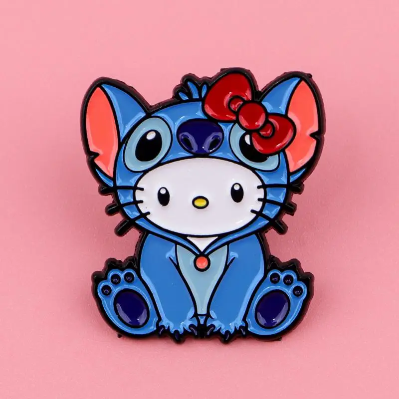 

Anime Stitch Pin Cute Brooch Brooch Clothes Lapel Pins Backpack Children Badges Fashion Accessories Girl Birthday Gifts