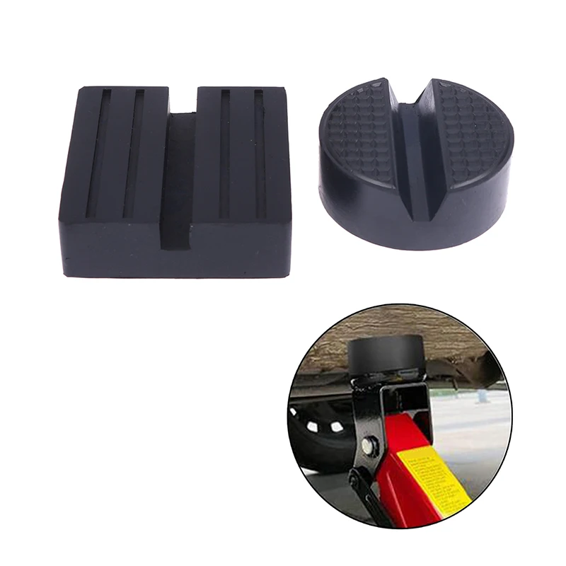 Universal Car Lift Jack Stand Rubber Pads Black Rubber Slotted Floor Jack Pad Frame Rail Adapter