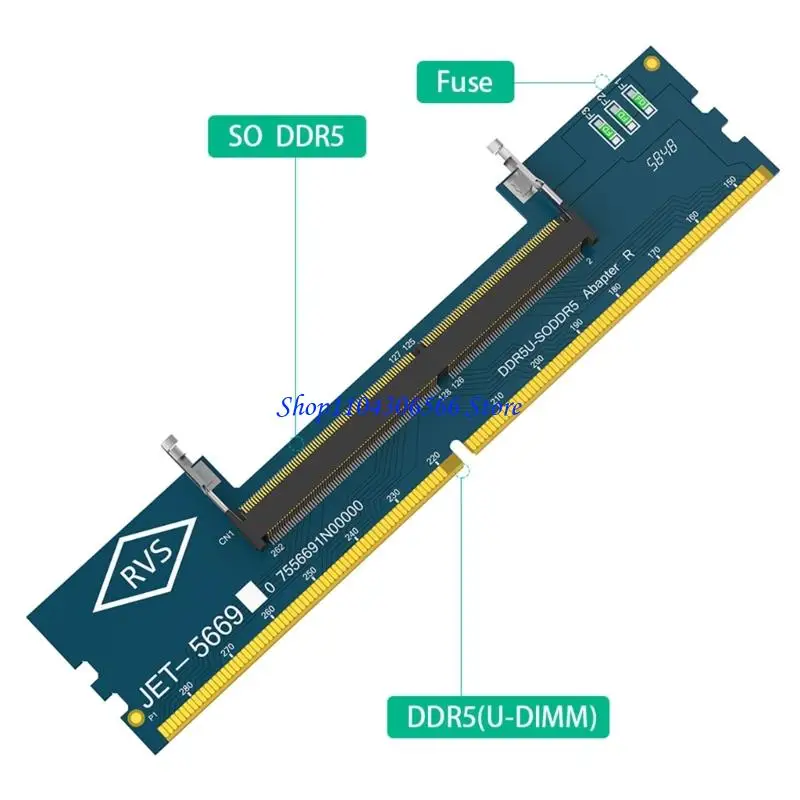 02DD Quiet SO DDR5 To DDR5 U DIMM Adapter Module Assessment Board Measuring Compactly