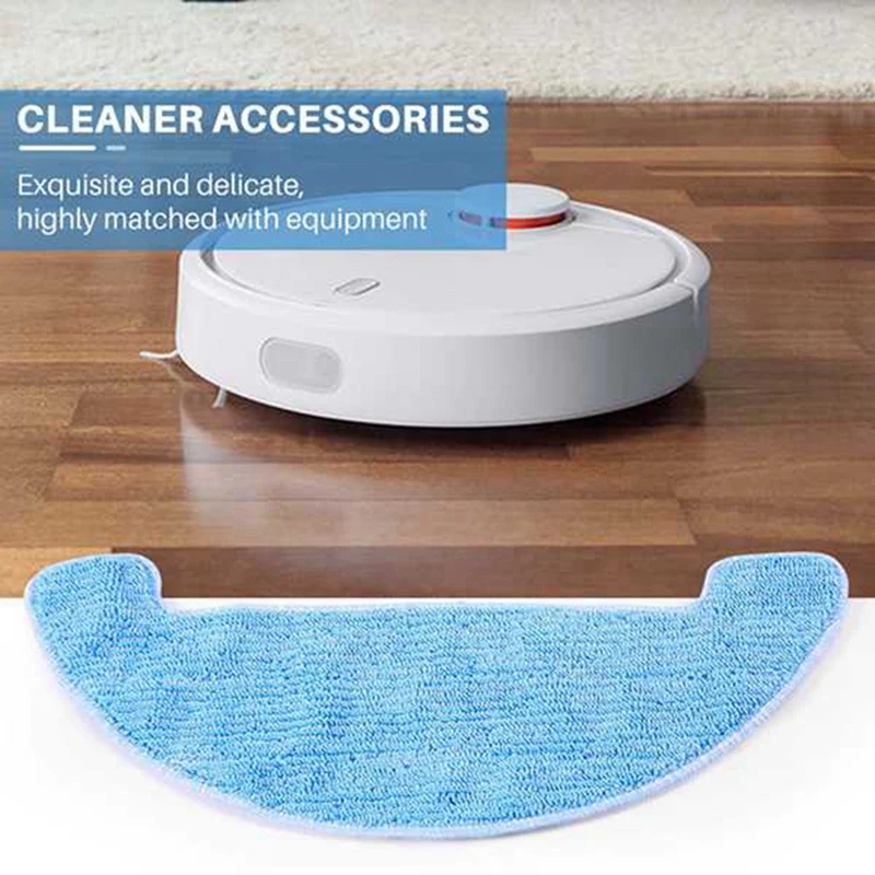 AGOUP 4 個交換部品 Ilife A4 A4S A40 ロボット掃除機モップ布 Ecovacs CEN550 ロボット掃除機モップ布