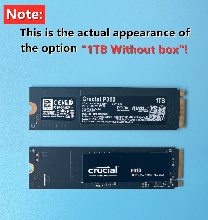 محرك أقراص الحالة الصلبة الداخلي SSD P310 M.2 2280 1 تيرابايت 2 تيرابايت PCI-Express 4.0 x4 NVMe 3D NAND