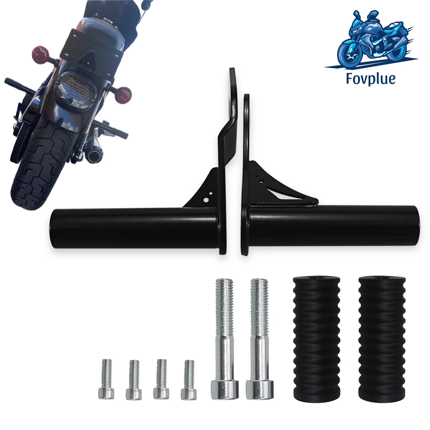 

Rear Passenger Foot Pegs Crash Bar Frame Slider Motorcycle For Harley Softail Street Bob Low Rider Heritage Classic 2018-2024