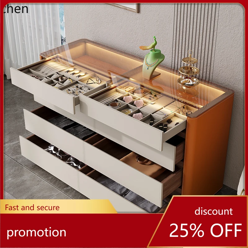 

ZML Bedroom Storage Cabinet Modern Household Wall-Mounted Solid Wood Storage Cabinet Cloakroom