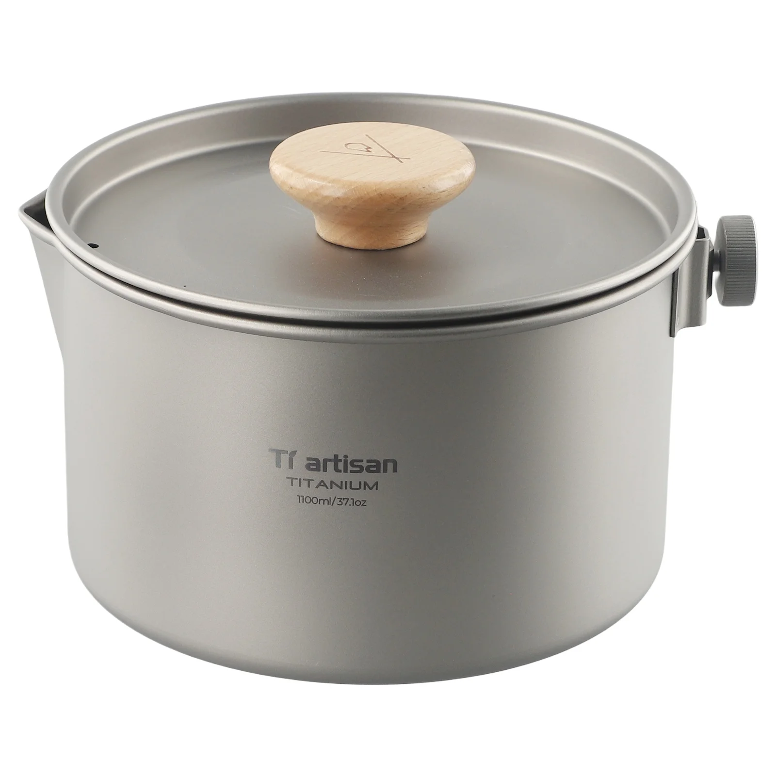 

High Quality New Hanging Pot 1100ml 1.1L Camping Pot For Camping Hiking Picnic Cookware Titanium Anti-Corrosive