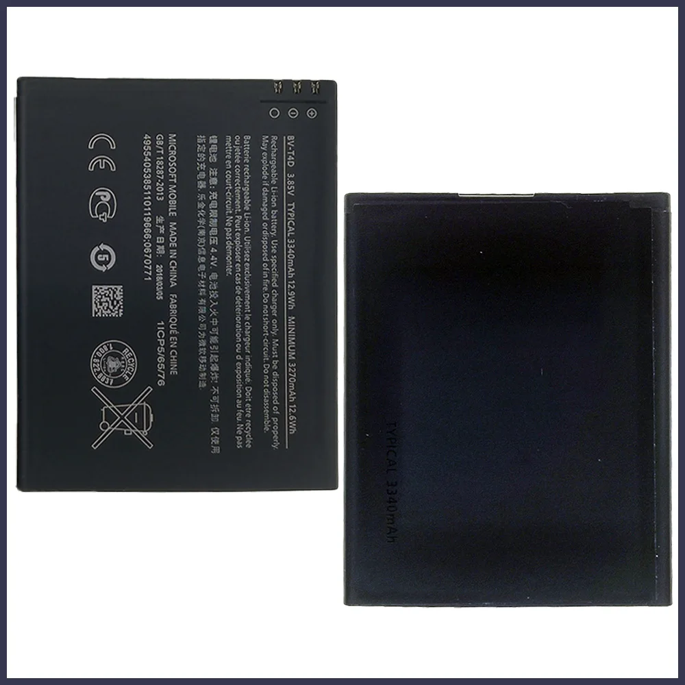 Original  Replacement Battery BV-T4D 3340mAh For Nokia Microsoft Lumia 950 XL CityMan Lumia 940 XL RM-1118 RM-1116 BVT4D BV T4D