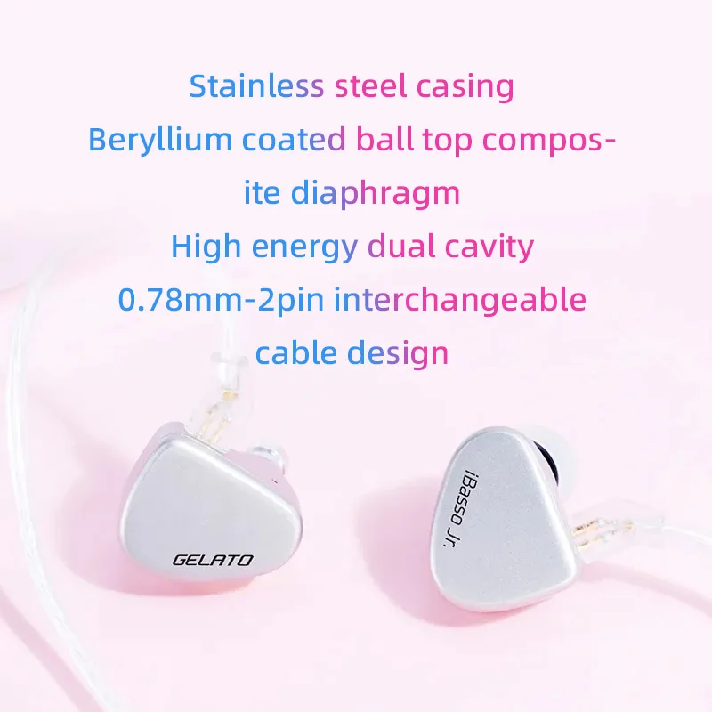 IBasso Jr. Gelato HiFi filaire écouteurs dans l'oreille musique casque haute qualité Sport casque pe