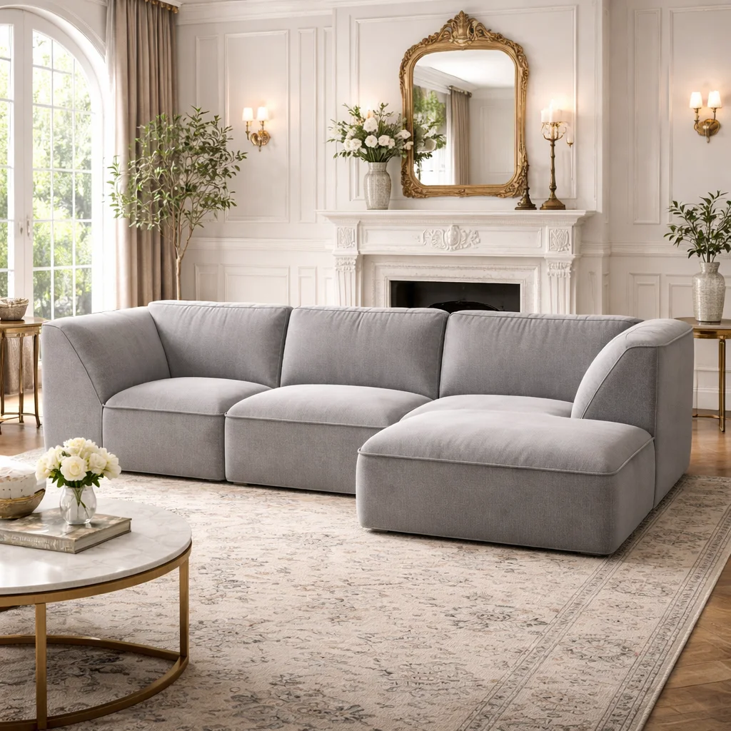 

#Foam-sofa-without-wood De Espuma Comprimida L Form Grau Chaiselong High End Coach Sofa Set