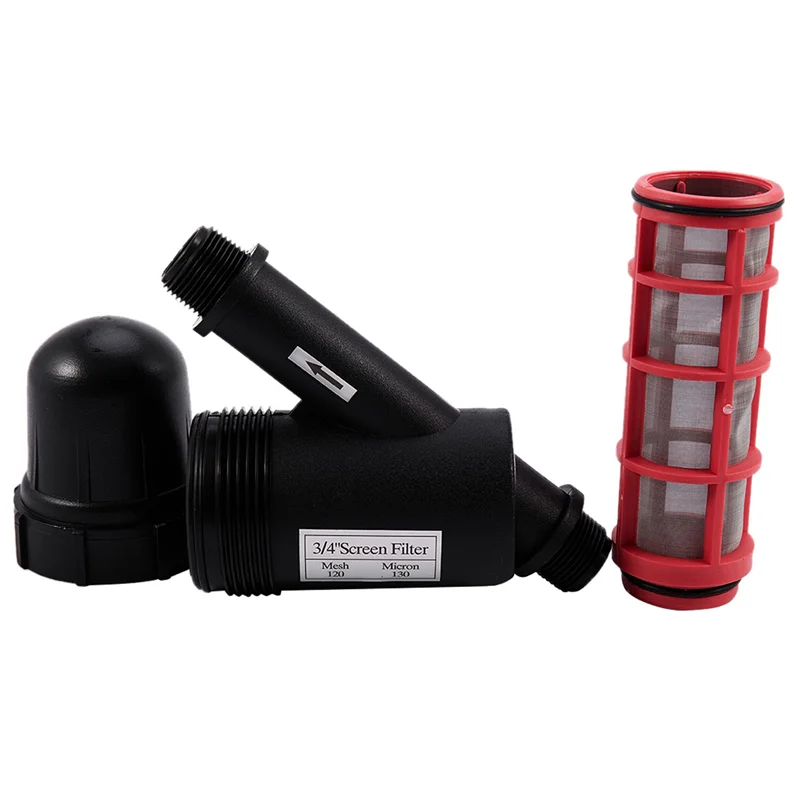 AB47-3 Pcs Garden Watering Net Filter Screen Sprayer 3/4 Inch 120 Mesh Gardening Drip Irrigation Fountain Tools
