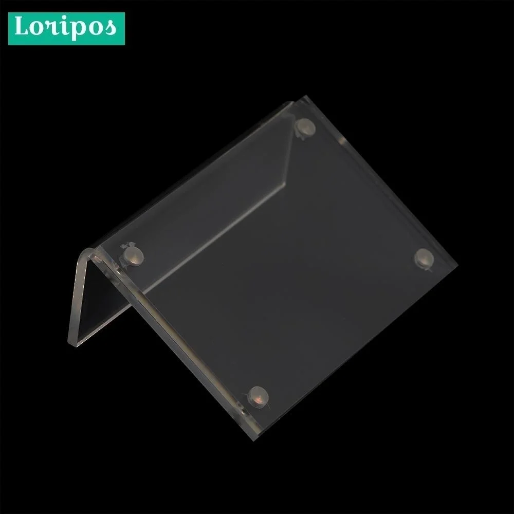 5-pack 90*60mm Magnetic Advertising Tag Sign Name Card Display Acrylic Table Desk Menu Label Holder Stand