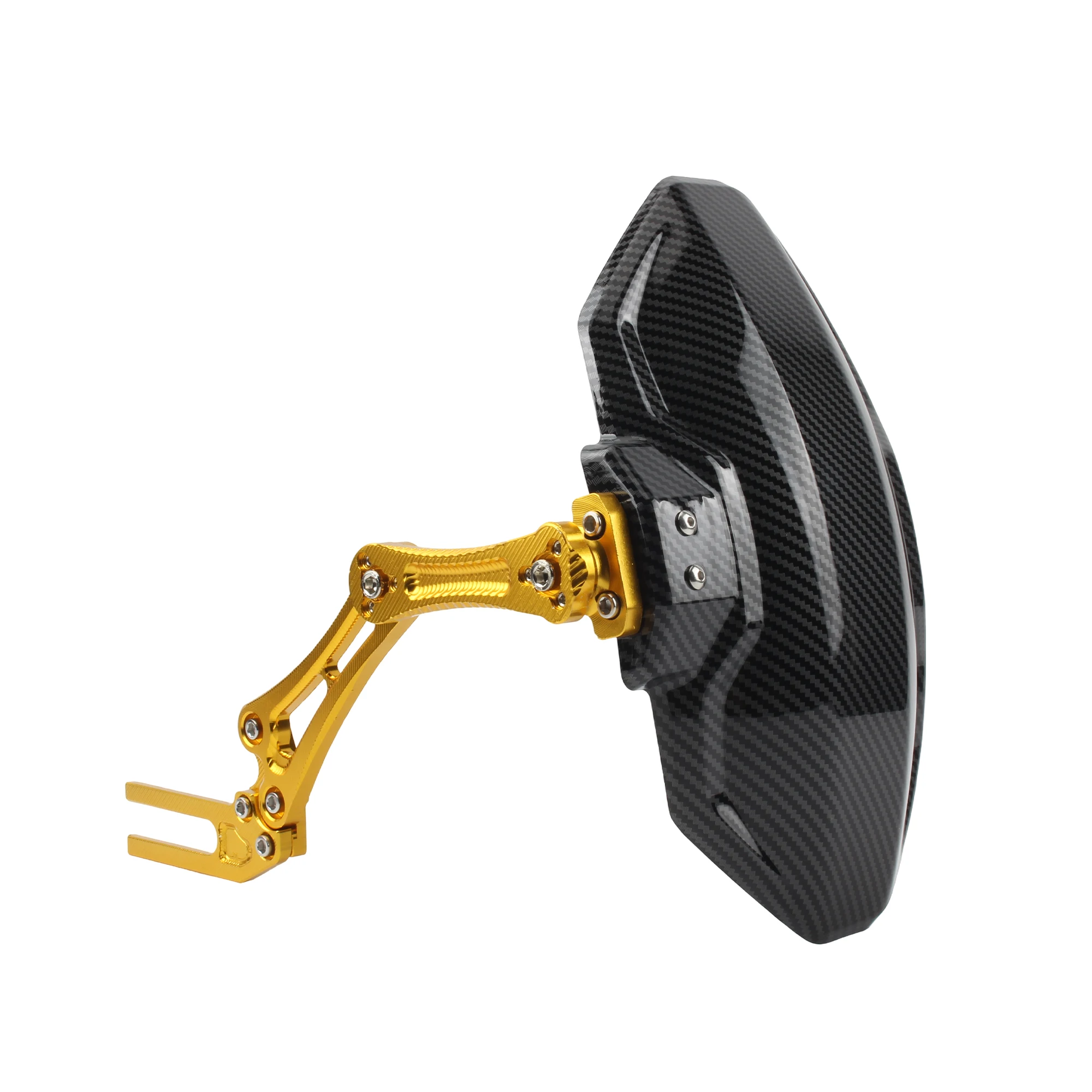 Motorcycle Adjustable Imitation carbon fiber Rear Wheel Fender Mudguard For Cafe Racer E-bike Scooter Moped Universal Parts image 3