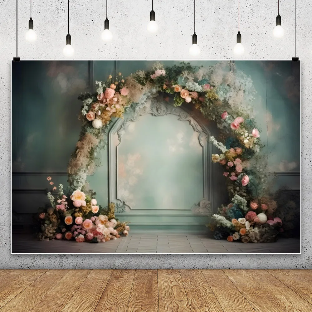 Wedding Flower Wall Backdrop Photography Birthday Party Decor Bride Portrait Photographic Background Photo Studio Shoot Props