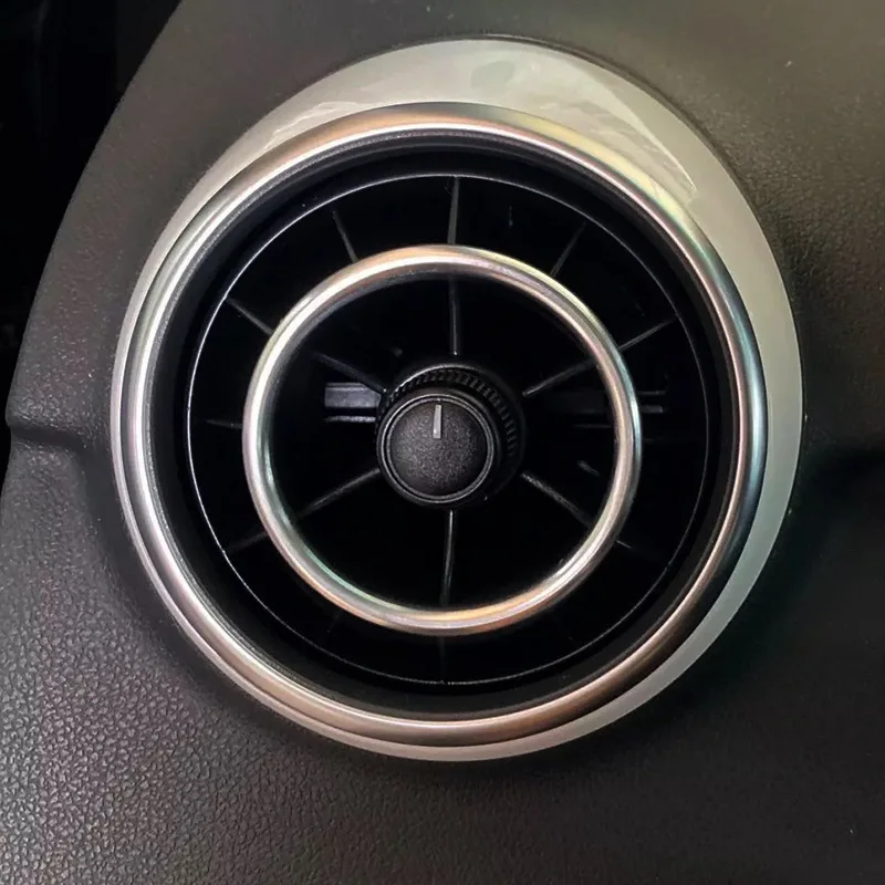 아우디 A1 S1 8X 2010-2018 스포츠 S-Tronic Sportback Ego 자동차 공기 배출구 장식 링 Sline Quattro AC 벤트 트림 커버