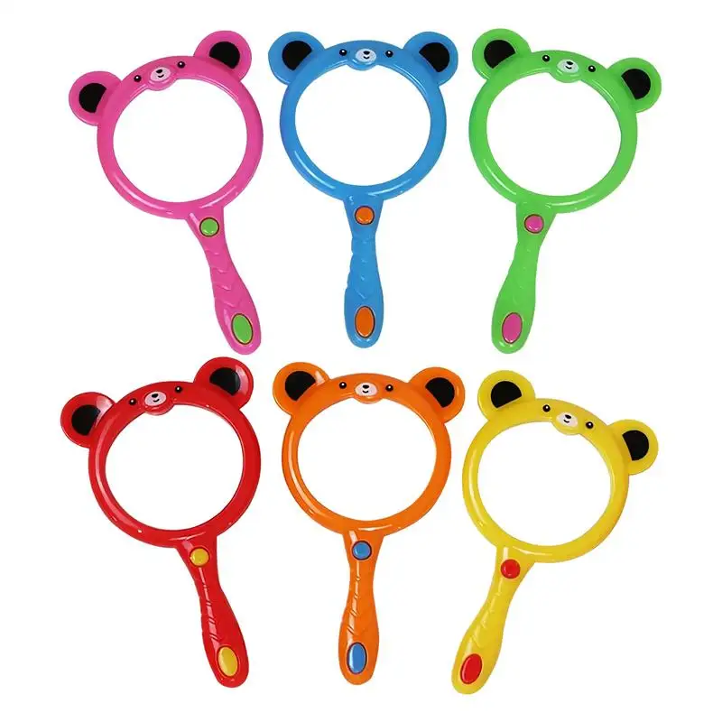 

Kids Magnifying Glass Toy Magnifying Glass For Kids Portable Ergonomic Grip Shatterproof Toy Magnifier 6 Pieces For Collecting