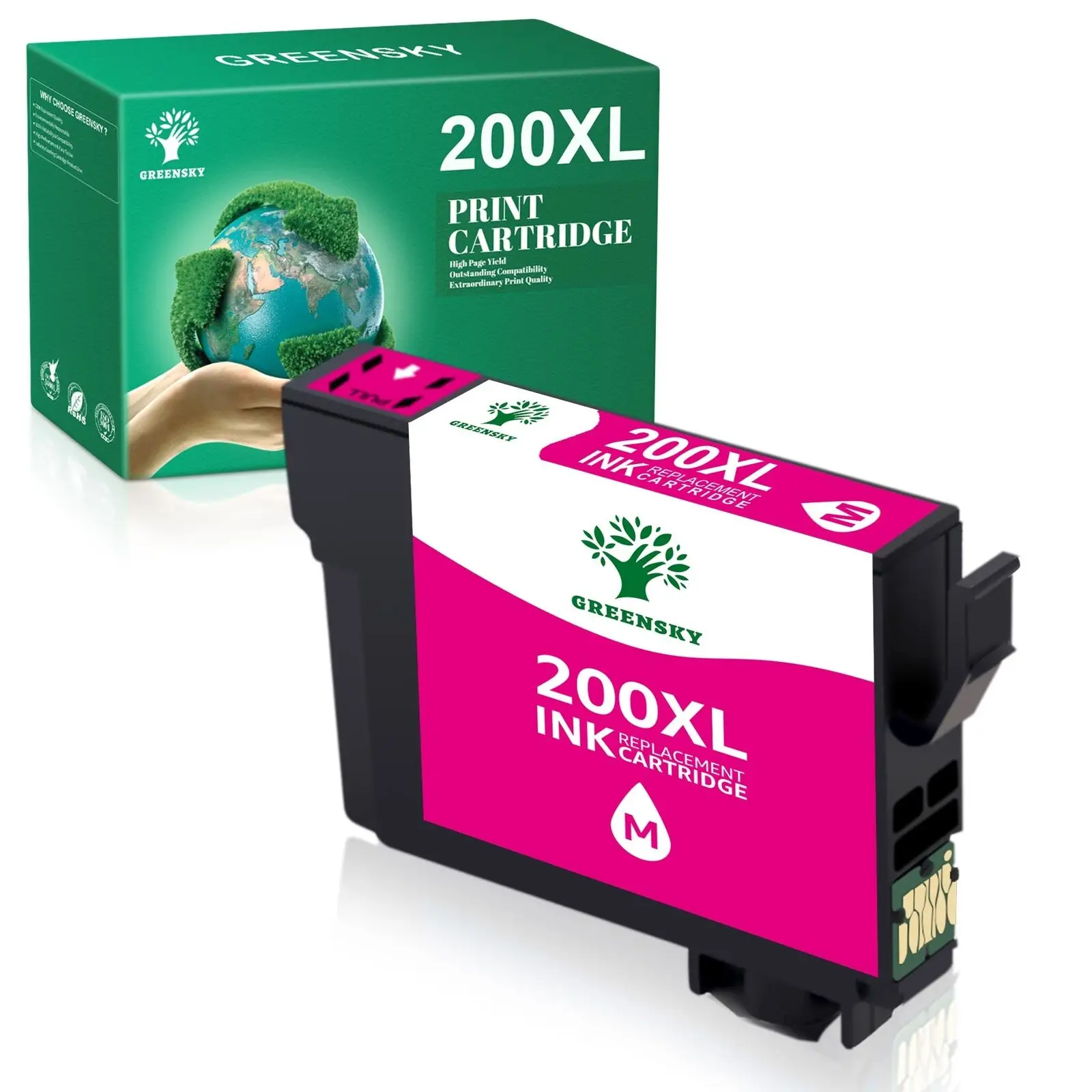 5-Pack 200XL ตลับหมึกสำหรับ Epson Expression Home XP-310 XP-400 410 WF-252