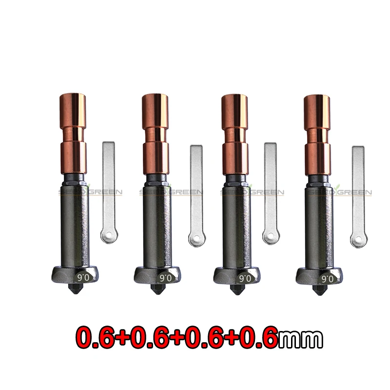 Neu verbesserte Düse für Anycubic Kobra 3 Max. Kehle Kobra 3 Max Combo Düse 0,4 mm 0,6 mm 0,8 mm schnelle Erwärmung